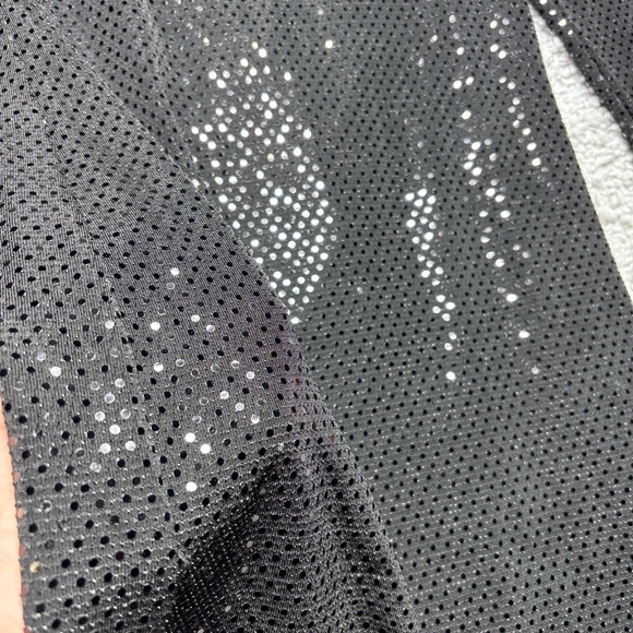 Elodie Dress Womens Small Mock Neck Long Sleeve Bodycon Sequins Lined Shine NEW - Picture 4 of 7